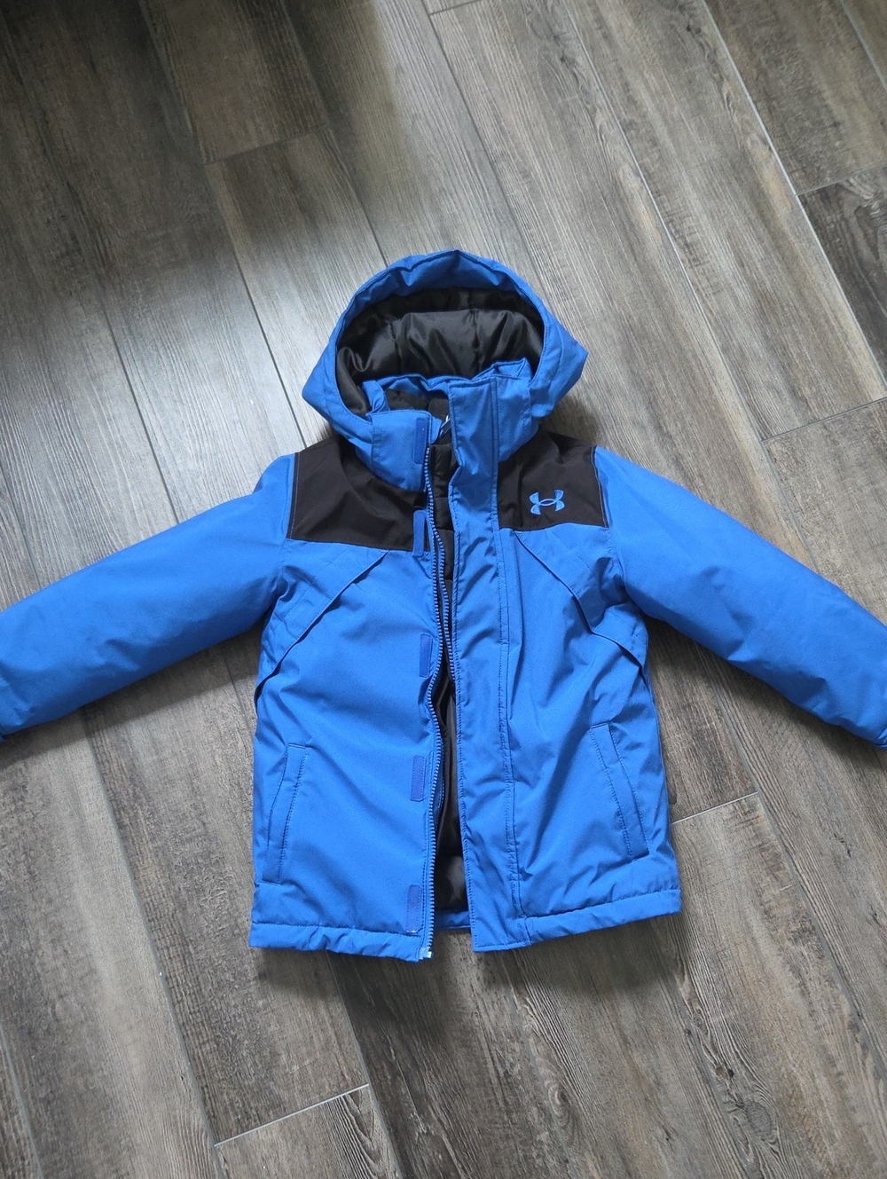 Under Armour Boys' Blue Hooded Winter Jacket